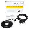 StarTech.com ICUSB2321FIS 1-poorts FTDI USB-naar-RS232 DB9 seriële adapterkabel, optisch geïsoleerd, 2,5 m, zwart