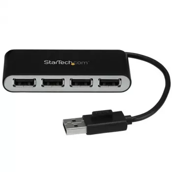 StarTech.com draagbare 4-poorts USB 2.0-hub met geïntegreerde kabel