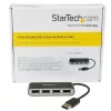 StarTech.com draagbare 4-poorts USB 2.0-hub met geïntegreerde kabel