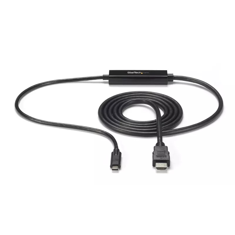 StarTech.com 6ft (2m) USB C naar HDMI-kabel - 4K 30Hz USB Type-C naar HDMI-video display converter - USB-C DP Alt Mode naar HDMI-monitor adapterkabel - Thunderbolt-compatibel