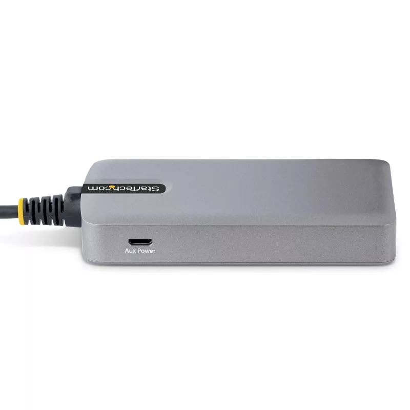 StarTech.com 4-poorts USB-hub – USB 3.0 5 Gbit/s, busgevoed, USB-A naar 4x USB-A-hub met optionele hulpstroomingang – draagbare desktop-/laptop-USB-hub, 30 cm kabel, USB-uitbreidingshub