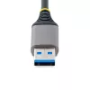 StarTech.com 4-poorts USB-hub – USB 3.0 5 Gbit/s, busgevoed, USB-A naar 4x USB-A-hub met optionele hulpstroomingang – draagbare desktop-/laptop-USB-hub, 30 cm kabel, USB-uitbreidingshub