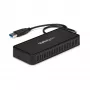 StarTech.com USB 3.0 mini-dock – dual-monitor USB-A-dockingstation met DisplayPort 4K 60Hz-video & Gigabit Ethernet – 30 cm kabel – draagbare USB 3.1 Gen 1 Type-A laptopadapter
