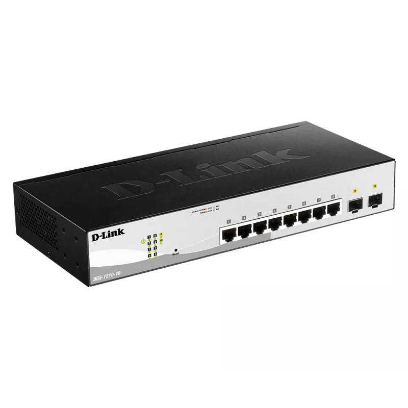 D-Link 10-poorts Gigabit Smart Managed switch met 2 SFP-poorten