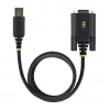 StarTech.com 3 m USB-naar-serieel-adapterkabel, COM-behoud, verwisselbare schroeven/moeren, USB-A naar DB9 RS232, FTDI IC, ESD-bescherming, Windows/macOS/Linux