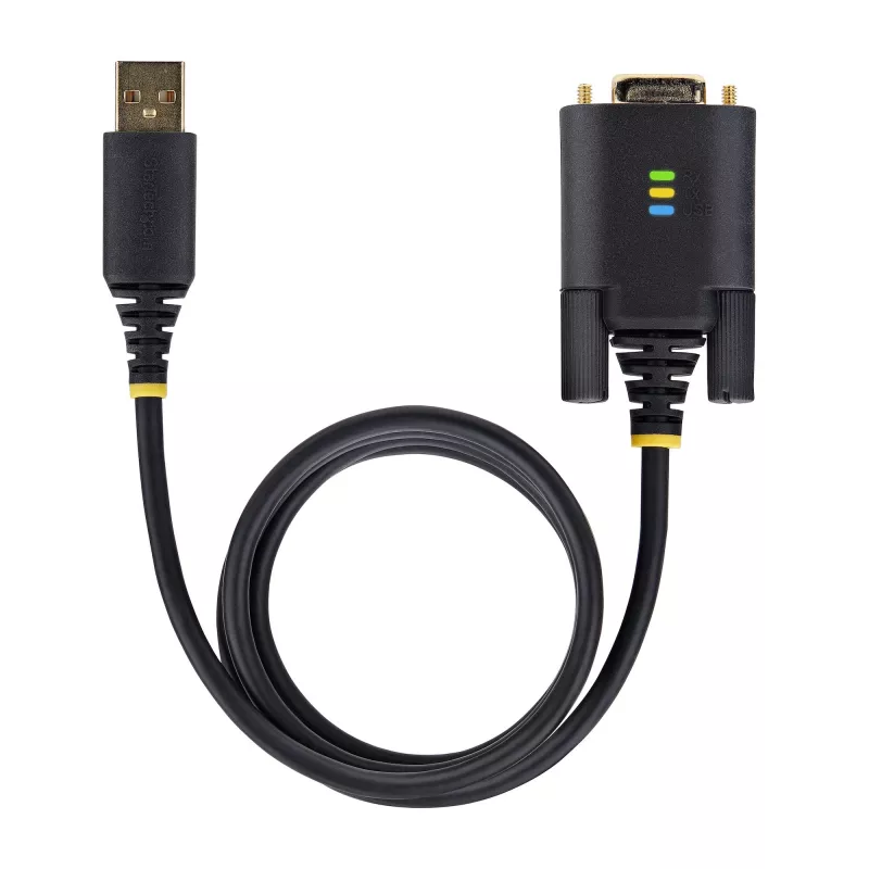 StarTech.com 3 m USB-naar-serieel-adapterkabel, COM-behoud, verwisselbare schroeven/moeren, USB-A naar DB9 RS232, FTDI IC, ESD-bescherming, Windows/macOS/Linux