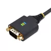 StarTech.com 3 m USB-naar-serieel-adapterkabel, COM-behoud, verwisselbare schroeven/moeren, USB-A naar DB9 RS232, FTDI IC, ESD-bescherming, Windows/macOS/Linux