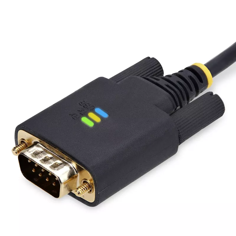 StarTech.com 3 m USB-naar-serieel-adapterkabel, COM-behoud, verwisselbare schroeven/moeren, USB-A naar DB9 RS232, FTDI IC, ESD-bescherming, Windows/macOS/Linux