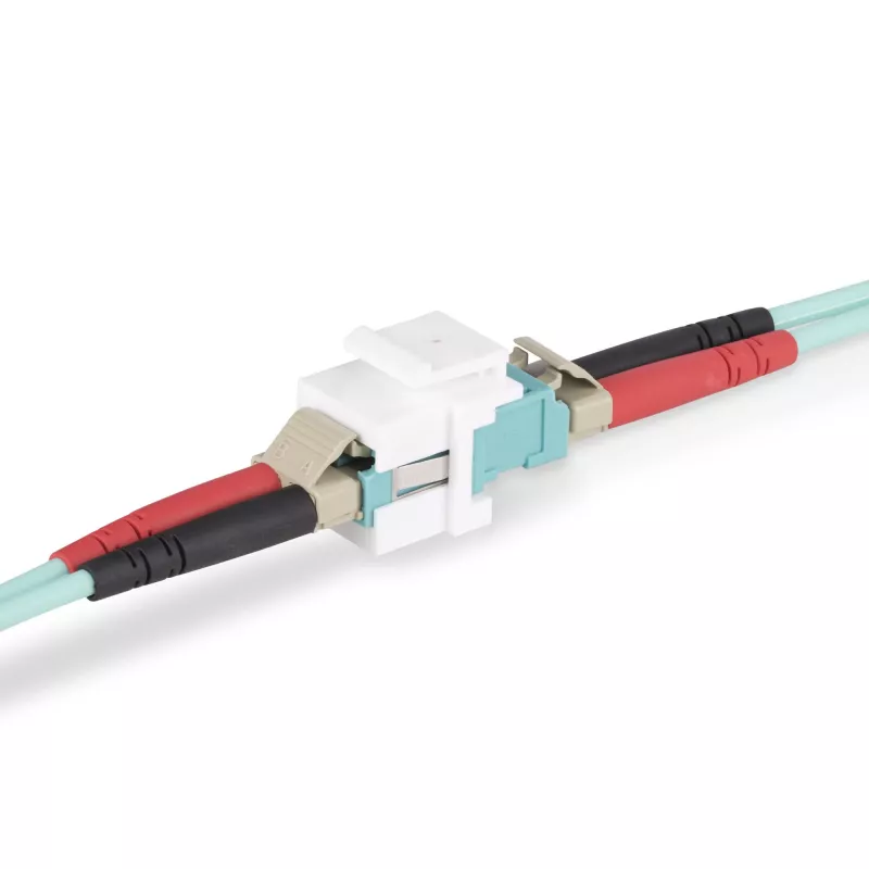 StarTech.com LC-naar-LC-koppeling, LC-glasvezelkoppeling, LC/UPC-keystone bus, duplex glasvezel-LC-keystone-koppeling voor patchpaneel