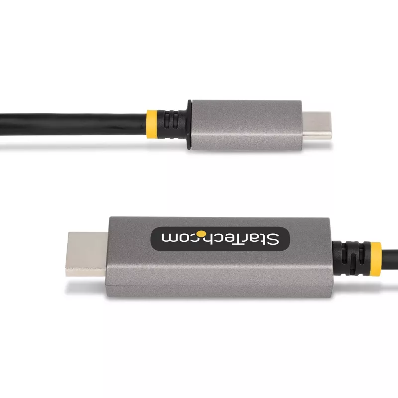 StarTech.com 10ft (3m) USB-C naar HDMI-adapterkabel, 8K 60Hz, 4K 144Hz, HDR10, USB Type-C naar HDMI 2.1 videoconverterkabel, USB-C DP Alt Mode/USB4/Thunderbolt 3/4 compatibel – USB-C laptop naar HDMI-monitor