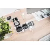 Stekkerdoos Digitus flexibel 4-voudig met 2 USB-poorten & schakelaar