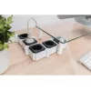 Stekkerdoos Digitus flexibel 4-voudig met 2 USB-poorten & schakelaar