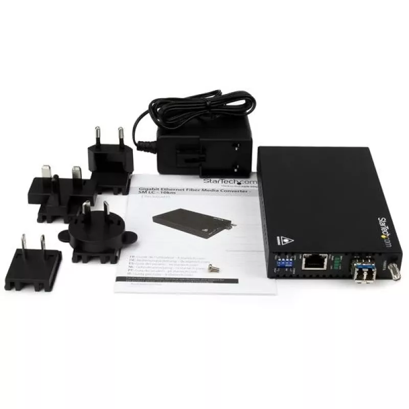 StarTech.com Gigabit Ethernet koper-naar-glasvezel mediaconverter - SM LC - 10 km