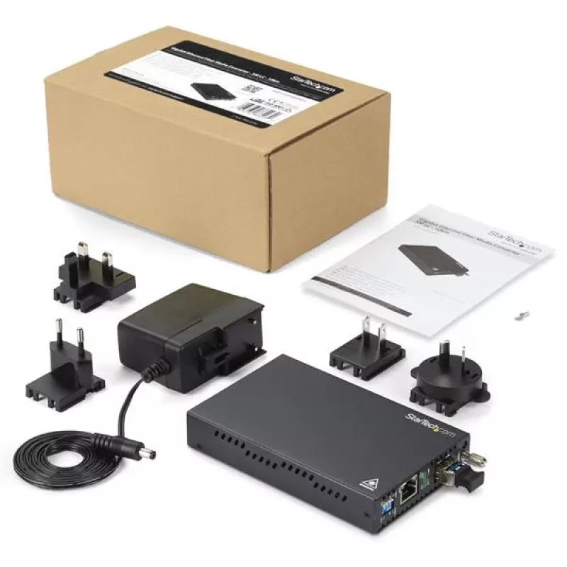 StarTech.com Gigabit Ethernet koper-naar-glasvezel mediaconverter - SM LC - 10 km