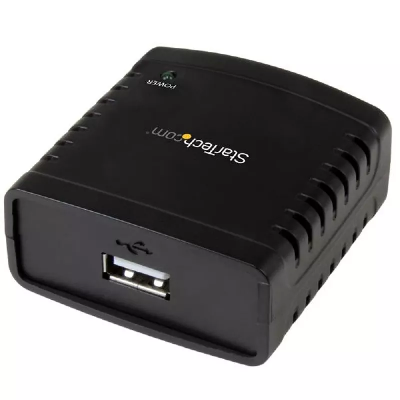 StarTech.com 10/100Mbps Ethernet-naar-USB 2.0 netwerk-LPR-printserver
