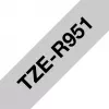Brother TZE-R951 labelband zwart op zilver