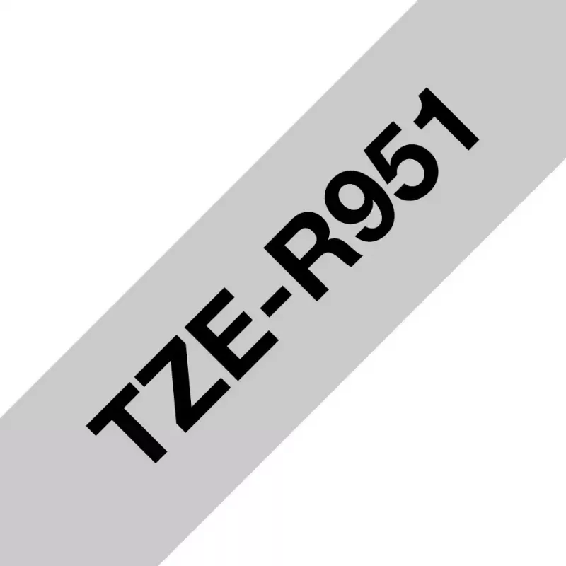 Brother TZE-R951 labelband zwart op zilver