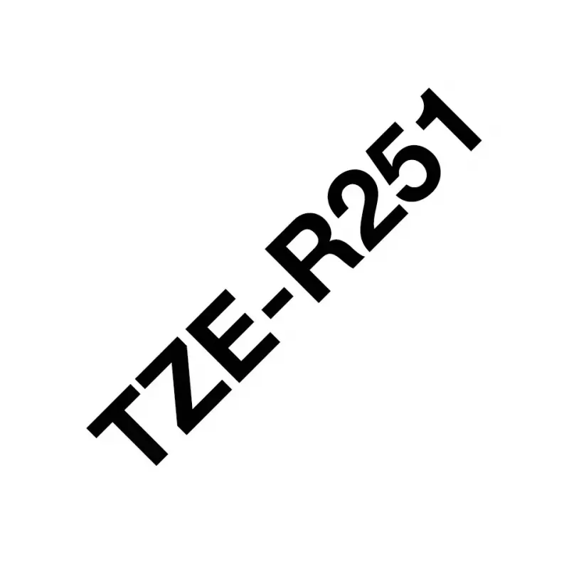 Brother TZE-R251 labelband zwart op wit