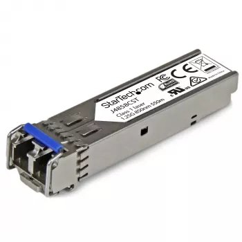 StarTech.com HP J4858C compatibele SFP-transceivermodule - 1000BASE-SX~HPE J4858C compatibele SFP-module - 1000BASE-SX - 1GbE multimode glasvezeltransceiver - 1GE Gigabit Ethernet SFP - LC 550m - 850nm - DDM HPE 1400, 1700, 1820
