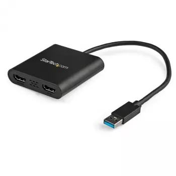 StarTech.com USB 3.0 naar dual HDMI-adapter, USB naar 2x HDMI-monitorconverter voor Windows (geen ondersteuning voor macOS/ChromeOS/Linux) - TAA