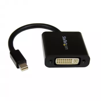 StarTech.com MDP2DVI3 Mini DisplayPort-naar-DVI-adapter, 1920x1200 (WUXGA), passief, Thunderbolt-compatibel, 17 cm, zwart