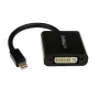 StarTech.com MDP2DVI3 Mini DisplayPort-naar-DVI-adapter, 1920x1200 (WUXGA), passief, Thunderbolt-compatibel, 17 cm, zwart