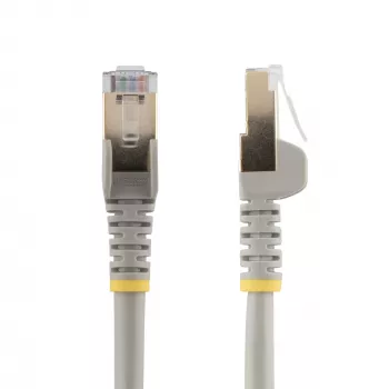 StarTech.com 1m CAT6a Ethernet-kabel – 10 Gigabit afgeschermd, rastnasenvrij RJ45 100W PoE-patchkabel – 10GbE STP netwerkkabel met trekontlasting – grijs, individueel getest/bekabeling UL-gecertificeerd/TIA