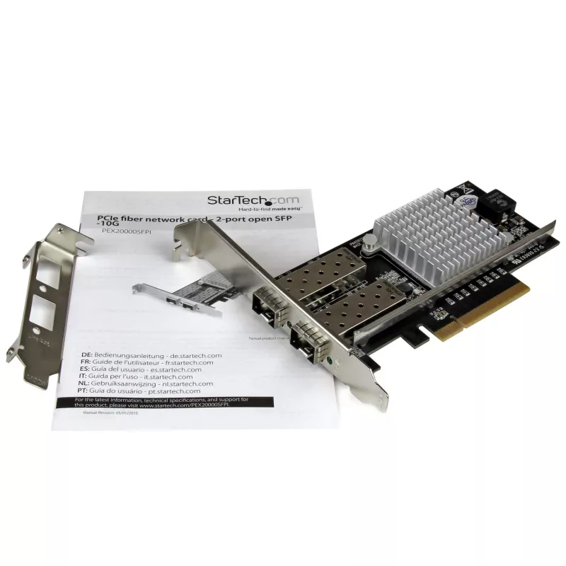 StarTech.com 2-poorts 10G glasvezel netwerkkaart met open SFP+ - PCIe, Intel-chipset