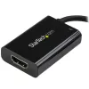 StarTech.com USB-C naar HDMI 2.0 adapter met Power Delivery - 4K 60Hz USB Type-C naar HDMI display videoconverter - 60W PD doorgaflaadpoort - Thunderbolt 3 compatibel - zwart