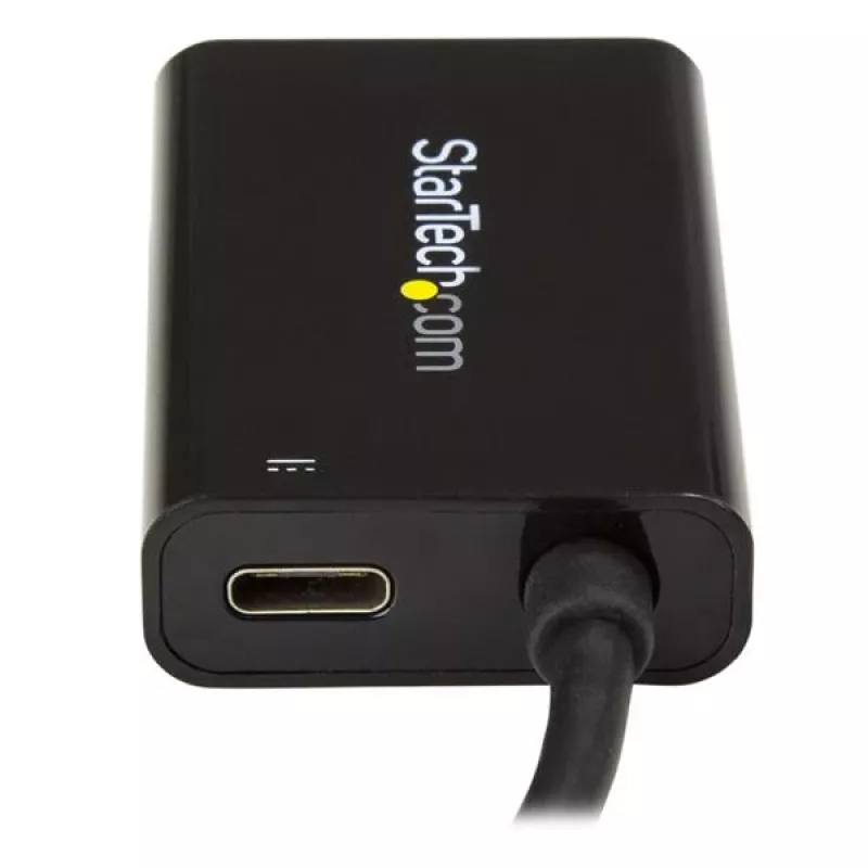 StarTech.com USB-C naar HDMI 2.0 adapter met Power Delivery - 4K 60Hz USB Type-C naar HDMI display videoconverter - 60W PD doorgaflaadpoort - Thunderbolt 3 compatibel - zwart
