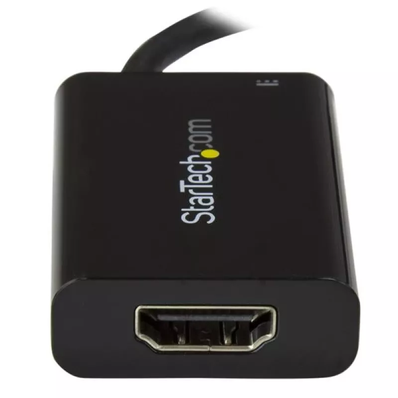 StarTech.com USB-C naar HDMI 2.0 adapter met Power Delivery - 4K 60Hz USB Type-C naar HDMI display videoconverter - 60W PD doorgaflaadpoort - Thunderbolt 3 compatibel - zwart