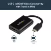 StarTech.com USB-C naar HDMI 2.0 adapter met Power Delivery - 4K 60Hz USB Type-C naar HDMI display videoconverter - 60W PD doorgaflaadpoort - Thunderbolt 3 compatibel - zwart