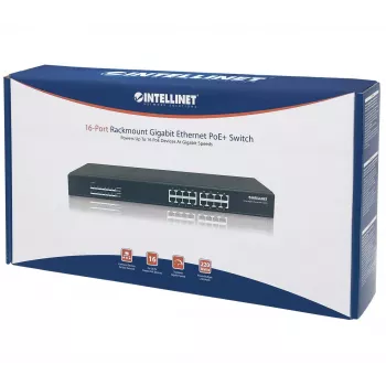 Unmanaged switch Intellinet 16-poorts Gigabit Ethernet PoE+