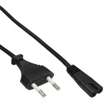 InLine netkabel, eurostekker / euro8-stekker, zwart, 1,5 m