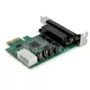 StarTech.com 4-poorts PCI Express RS232 seriële adapterkaart – PCIe RS232 seriële hostcontrollerkaart – PCIe naar serieel DB9 – 16950 UART – low-profile uitbreidingskaart – Windows/Linux – TAA