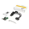StarTech.com 4-poorts PCI Express RS232 seriële adapterkaart – PCIe RS232 seriële hostcontrollerkaart – PCIe naar serieel DB9 – 16950 UART – low-profile uitbreidingskaart – Windows/Linux – TAA