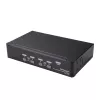 StarTech.com 4-poorts DisplayPort-KVM-switch – 4K 60 Hz – enkel scherm – dual-port UHD DP 1.2 USB-KVM-switch met geïntegreerde USB-2.0-hub & audio – Dell, HP, Apple, Lenovo – TAA-conform