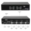 StarTech.com 4-poorts DisplayPort-KVM-switch – 4K 60 Hz – enkel scherm – dual-port UHD DP 1.2 USB-KVM-switch met geïntegreerde USB-2.0-hub & audio – Dell, HP, Apple, Lenovo – TAA-conform