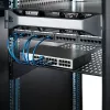 StarTech.com CABSHELF22V 2U geventileerde vaste legplank voor serverrack, 19″, 22″ (55,9 cm) diep, tot 22 kg, staal, zwart