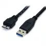 StarTech.com 0,5 m (1,5 voet) zwarte SuperSpeed USB 3.0-kabel A naar Micro B - M/M