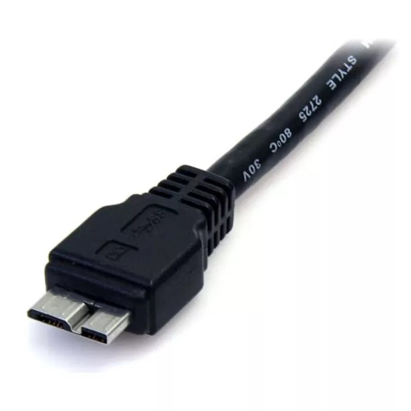 StarTech.com 0,5 m (1,5 voet) zwarte SuperSpeed USB 3.0-kabel A naar Micro B - M/M