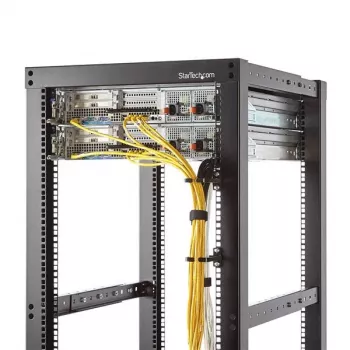 StarTech.com 1U verticale serverrack kabelmanagement D-ring haken - 5,7 x 10 cm (2,2 x 3,9 inch)