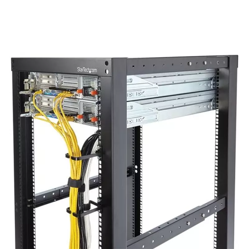 StarTech.com 1U verticale serverrack kabelmanagement D-ring haken - 5,7 x 10 cm (2,2 x 3,9 inch)