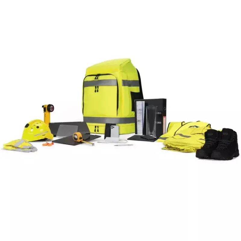 Rugzak DICOTA Hi-Vis geel polyethyleentereftalaat (PET) thermoplastisch polyurethaan (TPU)