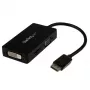 StarTech.com travel-A/V-adapter: 3-in-1 DisplayPort naar VGA, DVI of HDMI converter