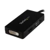 StarTech.com travel-A/V-adapter: 3-in-1 DisplayPort naar VGA, DVI of HDMI converter