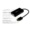 StarTech.com travel-A/V-adapter: 3-in-1 DisplayPort naar VGA, DVI of HDMI converter