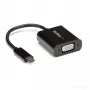 StarTech.com USB-C naar VGA adapter - zwart - 1080p - videoconverter voor je MacBook Pro - USB C naar VGA display dongle - bijgewerkte versie is CDP2VGAEC