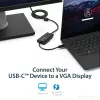 StarTech.com USB-C naar VGA adapter - zwart - 1080p - videoconverter voor je MacBook Pro - USB C naar VGA display dongle - bijgewerkte versie is CDP2VGAEC