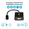 StarTech.com USB-C naar VGA adapter - zwart - 1080p - videoconverter voor je MacBook Pro - USB C naar VGA display dongle - bijgewerkte versie is CDP2VGAEC